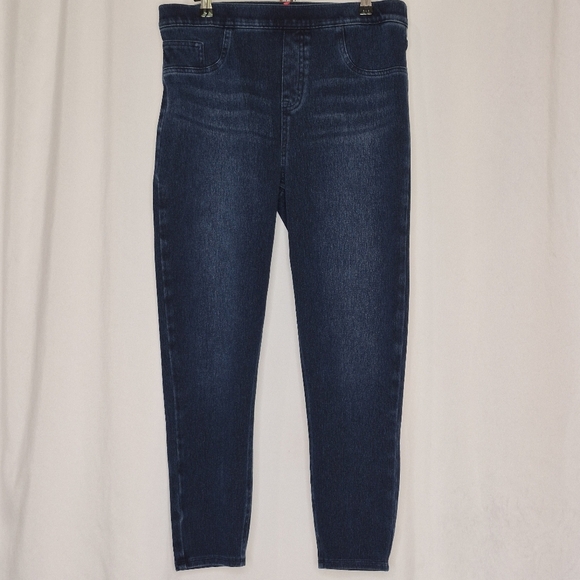 SPANX Jean-ish Ankle Leggings Pull-On Hidden Core Shaping Stretch Jeans - Sz XLP - Picture 4 of 16